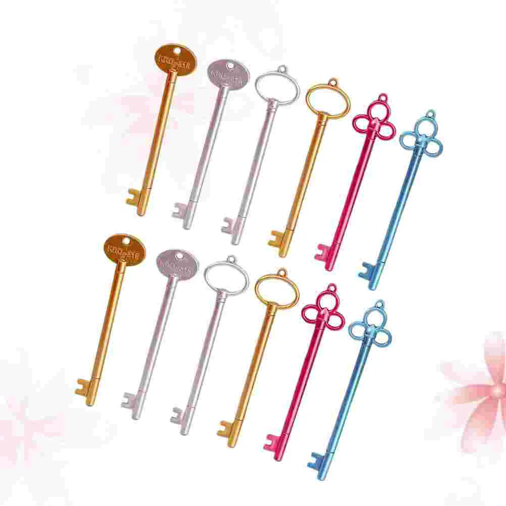 

15pcs Key Shape Gel Pens Plastic Neutral Pen Stationery Key Shape Gel Pens
