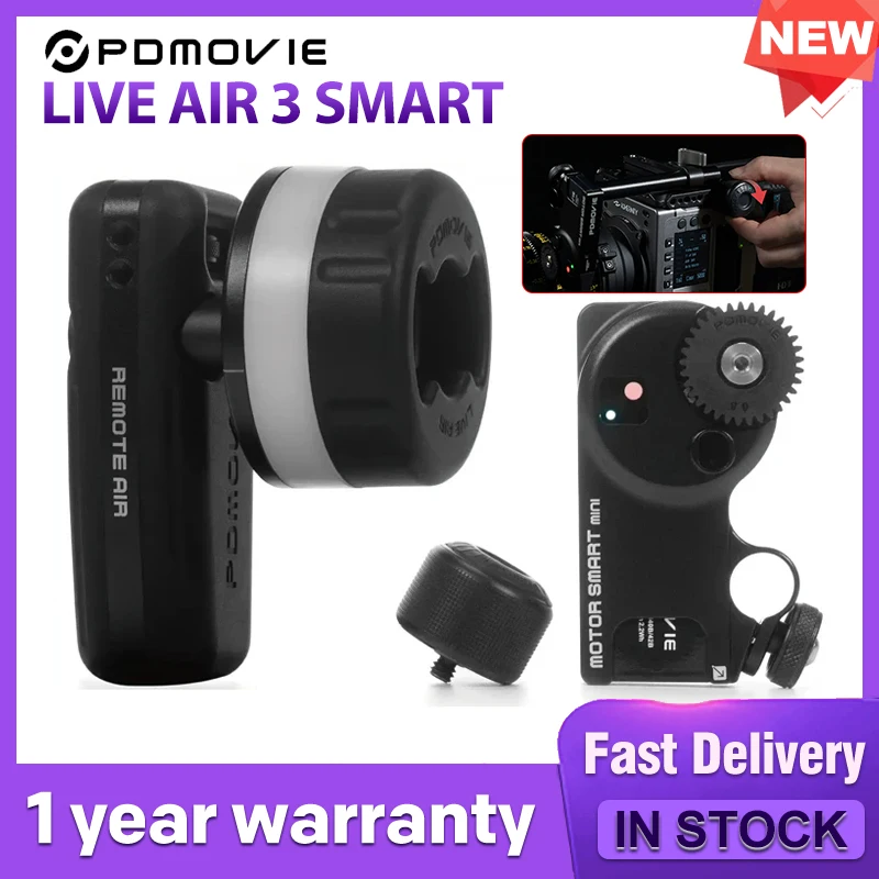 PDMOVIE LIVE AIR 3 스마트 100M 무선 리모컨 팔로우 포커스 제어 시스템, DJI RS3 용 자동 초점