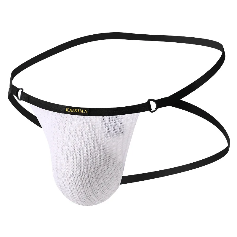 Men's Mini Bikini Swimsuit Sexy String Thong Swimwear Stripes Underwear Swimming Briefs Low Male Pantie Beach Surf Bathing Suit