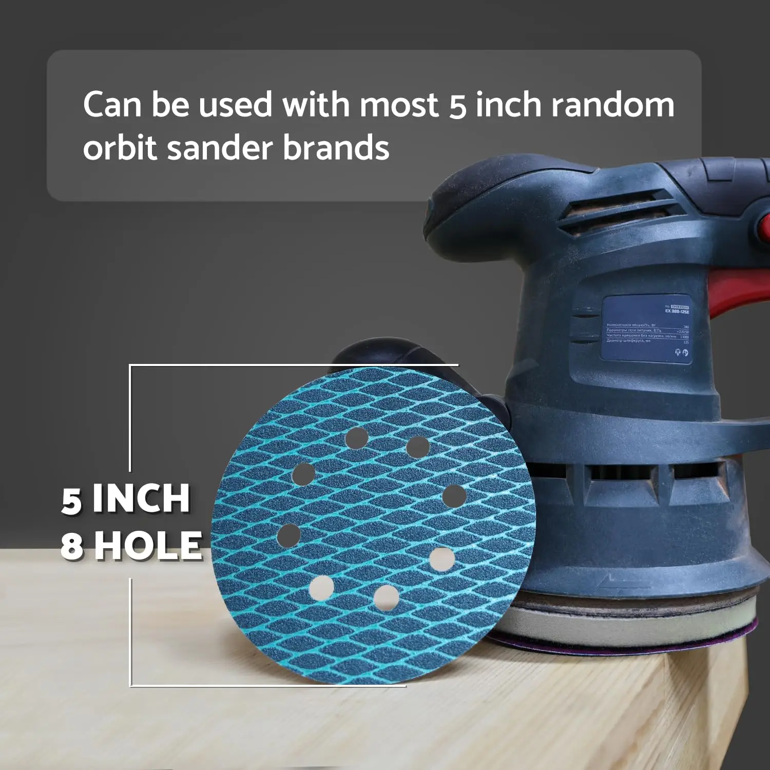 70pcs 5 inch Sanding Discs Hook and Loop Diamond Shape Anti-Clogging Orbital Sander Sandpaper 60 80 120 180 220 320 400 600 Grit sanding discs polish sand paper sandpaper tools