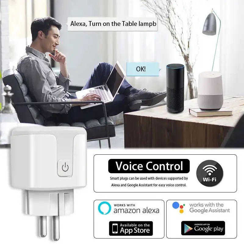 Tuya Smart Socket EU16A/20A Wifi Smart Plug With Power Monitoring Smart Life APP Remote Control Support Google Assistant Alexa 5
