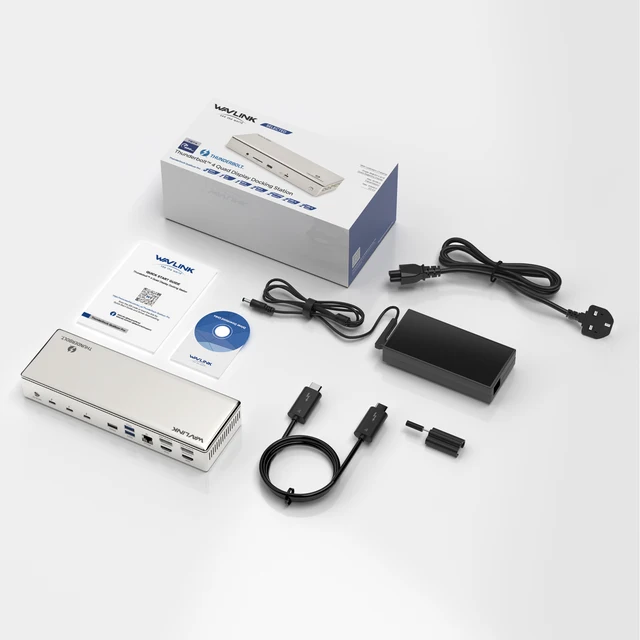 Wavlink Thunderbolt 4 Quad 40Gbps Cable/Docking Station With 98W 