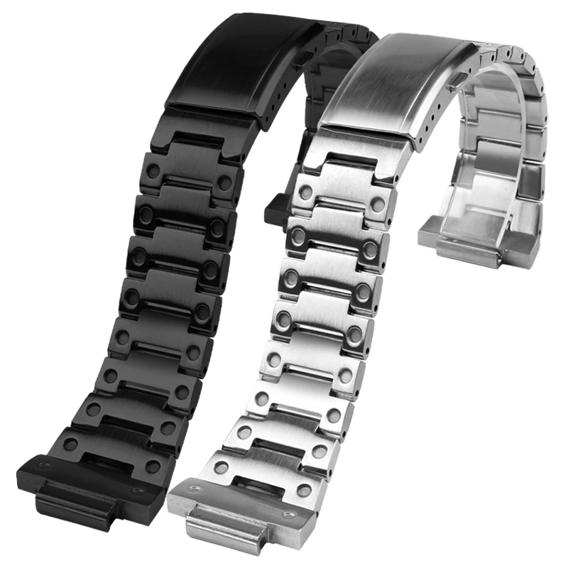 For Casio GA-2100 GA-2110 men Set Stainless Steel watch strap metal case GA2100 GA2110 Refitted Farm Oak Bezel band 