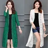 Summer Sun Protection Clothing Women Lace Cardigan Female Long Cardigans Loose Tops Women Coat Jacket Shirt Ladies Mesh Shawl