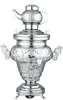Electric Stainless Steel Samovar - Modern Traditional Design Tea Kettle Overheat Protection LED Temperature Stainless Pot 1