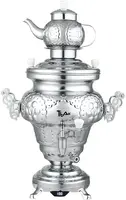 Electric Stainless Steel Samovar - Modern Traditional Design Tea Kettle Overheat Protection LED Temperature Stainless Pot 1