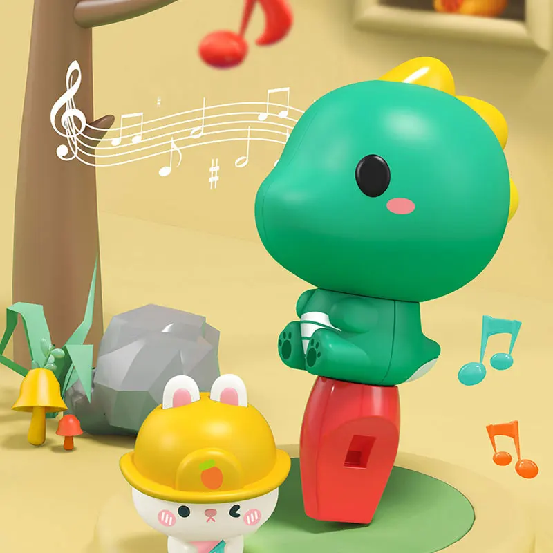 Cute Rabbit Baby Whistle Water Dinosaur/Dog Whistling for Kid Early Learning Musical Instrument Bath Music Toy Children Gift 3
