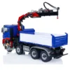 RTR LESU 1/14 RC Hydraulic Dumper Car 8X8 Crane Dump Truck PL18EV Lights Sounds Remote Control Tipper 2-speed Toy THZH1721 2