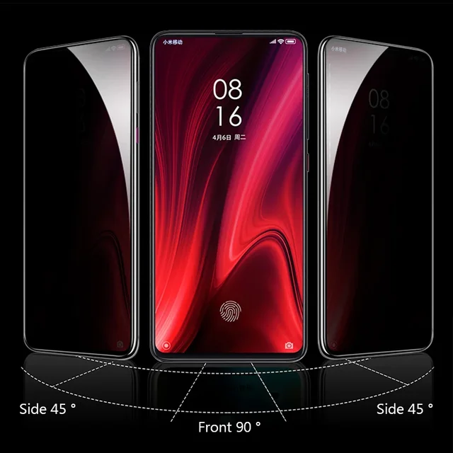 Protecteur d'écran de confidentialité pour Xiaomi, verre anti-espion pour Redmi Note 12, 11, 10 Pro, 11S, 9, 8, 7 Plus, 5G, 10S, 9S, 10, 9A, 9, 1-4 pièces 3