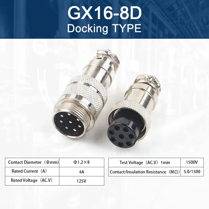 GX16 2/3/4/5/6/7/8/9/10 Pins Aviation Plug Aviator Socket Butt Joint Male&Female Docking Connectors image 13