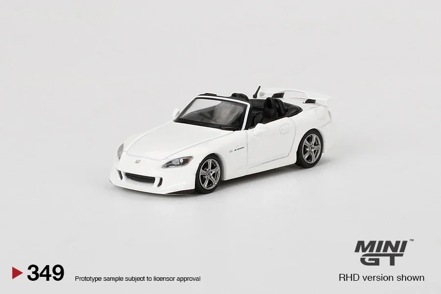 

MINIGT 1：64 Honda S2000 (AP2) Type S Grand Prix White MGT00349-R RHD Car Diecast Vehicle Model Toy