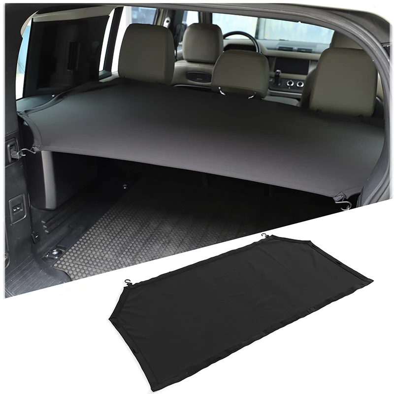 

For Land Rover Defender 110 2020-2023 Car Rear Trunk Curtain Cargo Cover Storage Bag Net Oxford Cloth Stowing Tidying