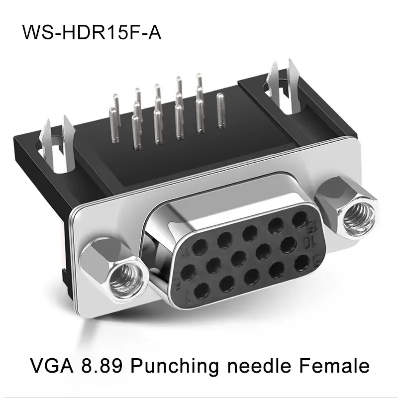 10x VGA Female Jack Socket DB15 15-Pin D-SUB 3 Row Solder Type - Foto 12