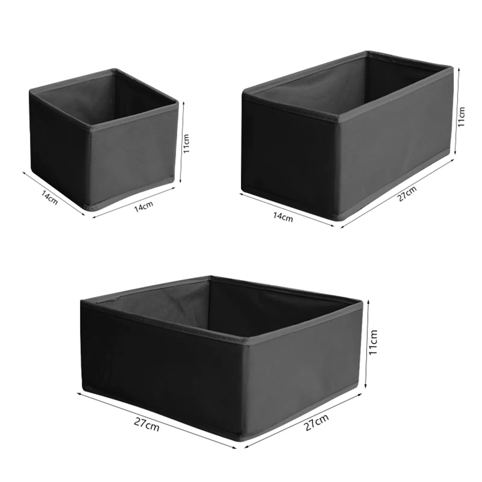 Clothes Organizer Storage Box Underwear Bra Socks Cabinet Drawer Organizer T-Shirt Storage Basket Wardrobe Storage Organizers 6