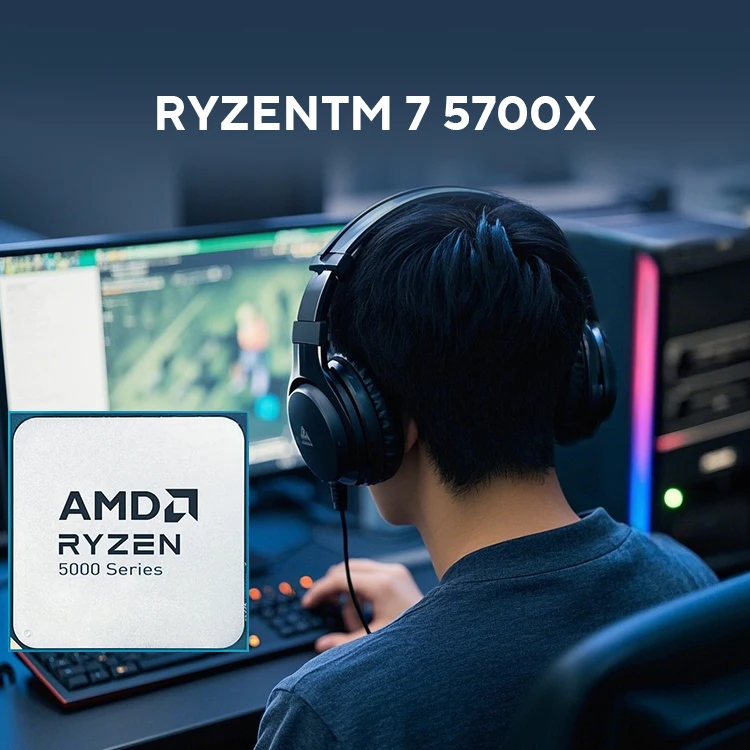 Amd ryzen 7 cpuプロセッサ,r7 5700x,3.4ghz,8コア,16スレッド