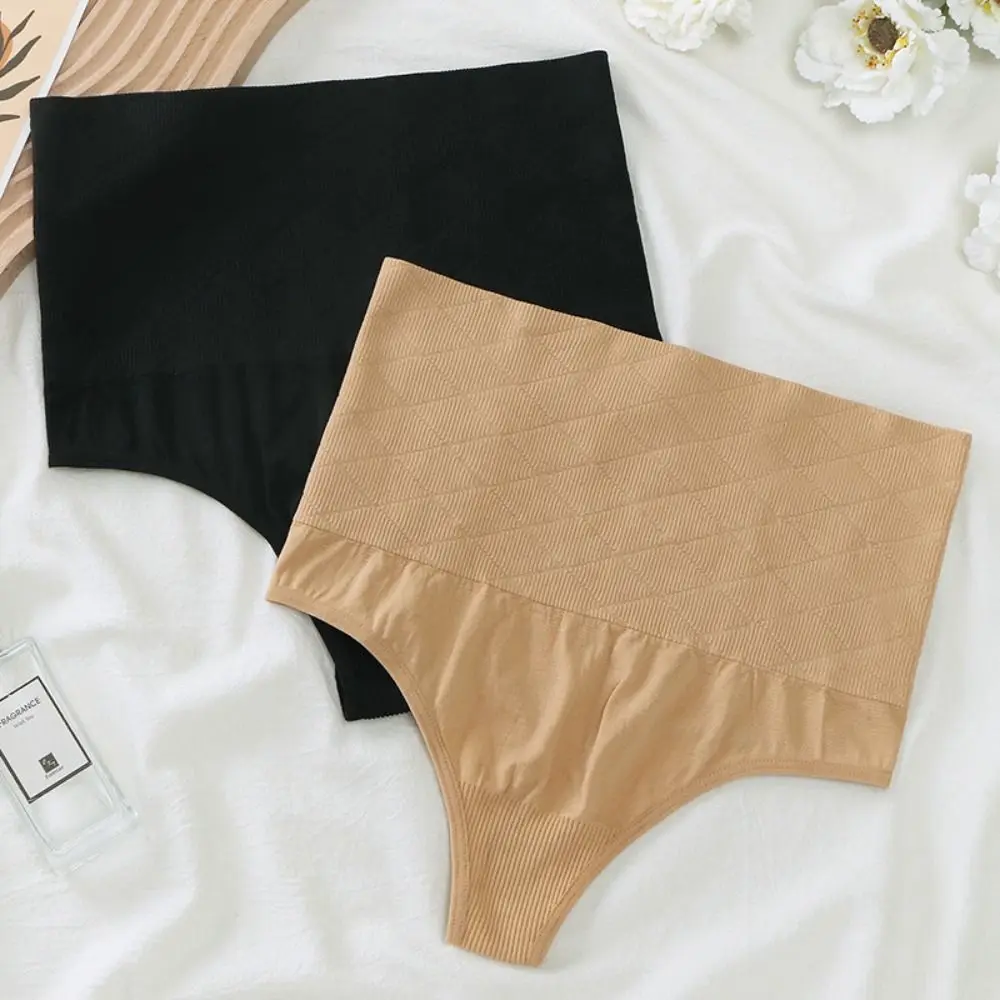 

Lattice High Waist Thong Stripe Butt Lifter Slim Seamless Underwear Restoration Shaper Tight Hip Lift Shaper Shorts Women
