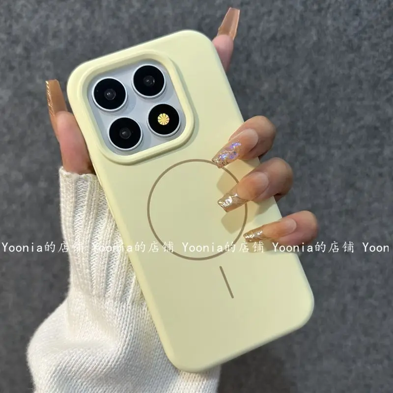 Premium Shockproof Matte Back Cover in Luxury Liquid Silicone with Magsafe Compatibility