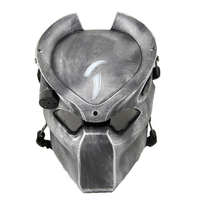 Alien Vs Predator Lonely Wolf Mask With Lamp Outdoor Wargame Tactical Mask  Full Face Cs Mask Halloween Party Cosplay Horror Mask - AliExpress