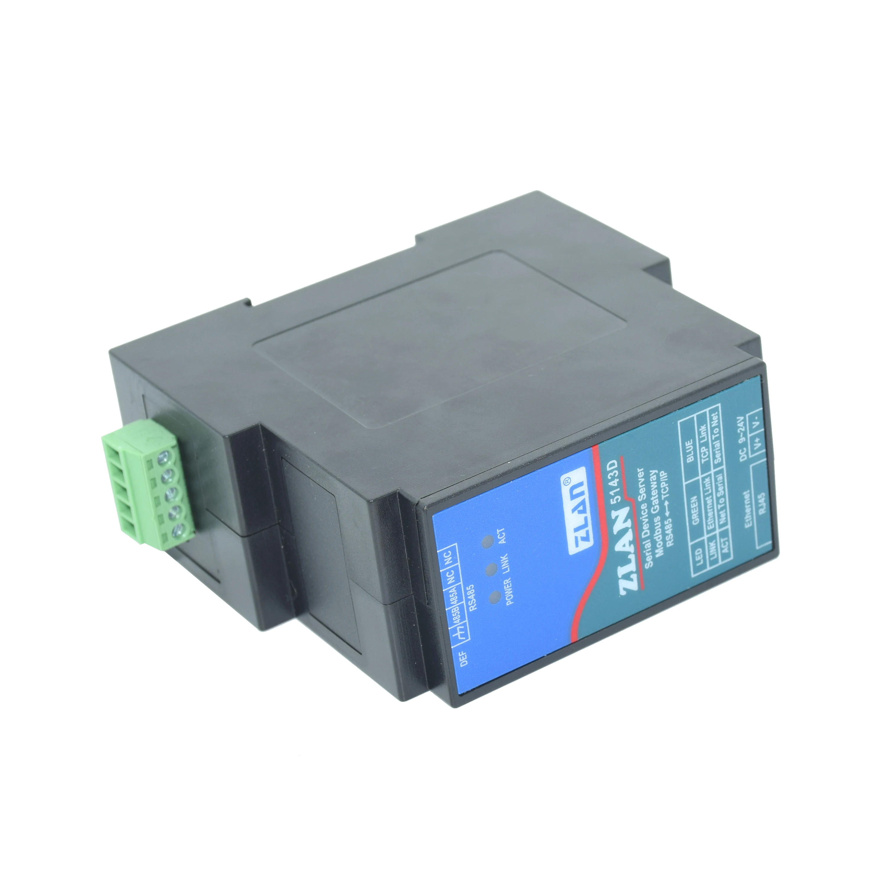 프로모션 ZLAN5143D DIN 레일 RS485-이더넷 RJ45 변환기 서버 장치 Modbus RTU TCP 게이트웨이