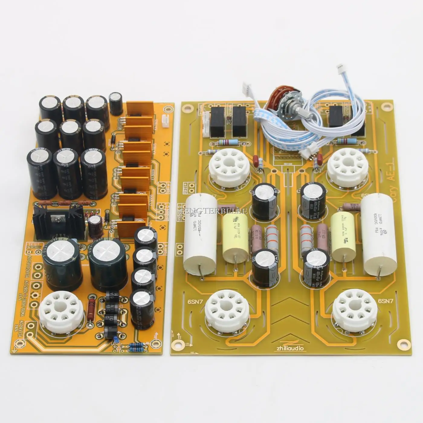 

Assemble HiFi 6SN7 Tube Stereo Preamplifier Board Refer Cary AE-1 Preamp Circuit