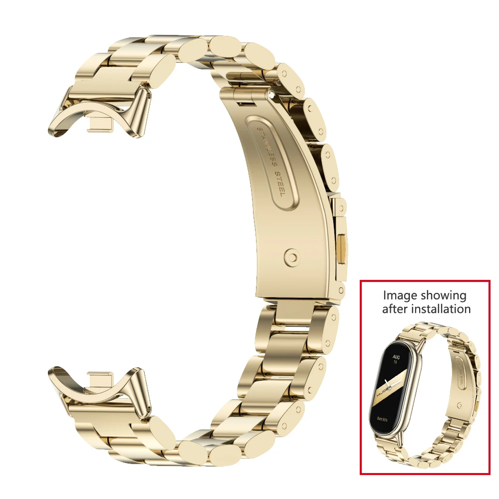 Elegant Stainless Steel Metal Strap Bracelet