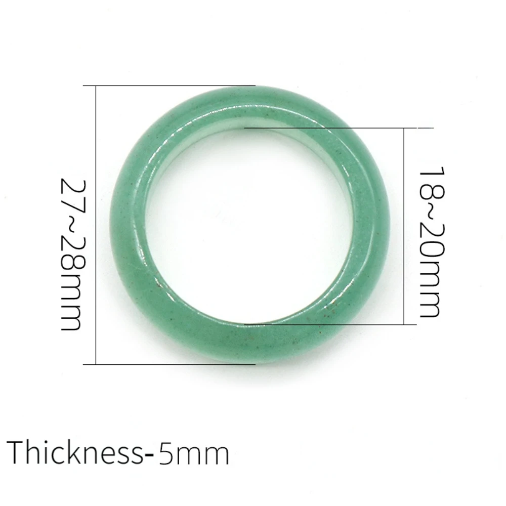 Crystal Agate Ring Natural Gemstone Carnelian Stacking Rings Reiki Energy Good Luck Charms Jewelry Gift for Women and Men 4