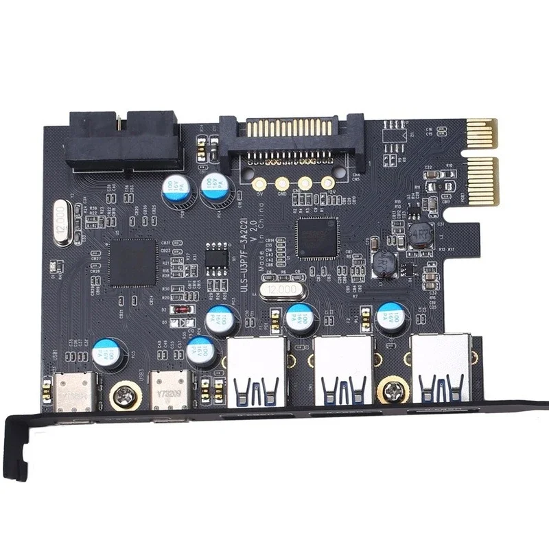 ASHATA Scheda Adattatore Porta Parallela PCI-E,Porta Parallela DB25 LPT da Stampante a Convertitore PCI-E,Scheda di Espansione Parallela LPT,per 98SE/ME/2000/XP/Vista/Win7/Win8/Win10
