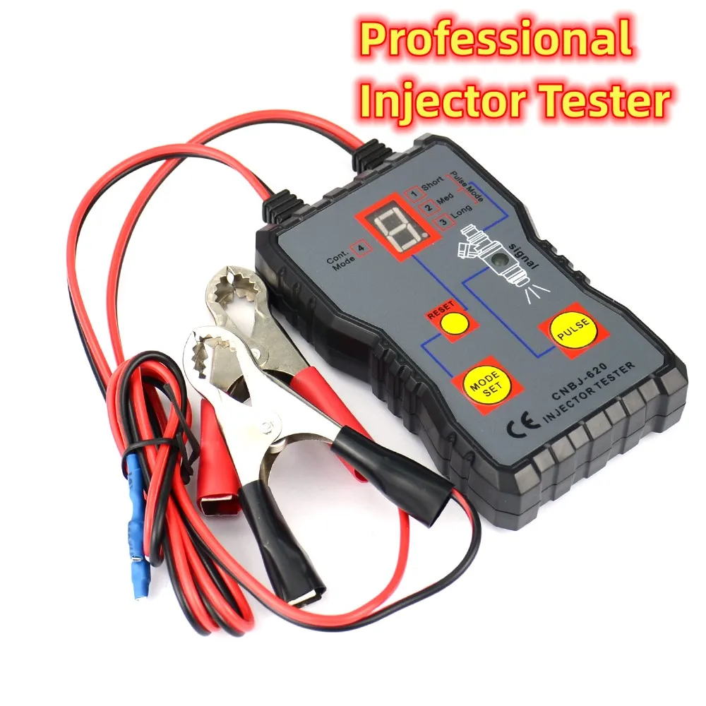 Injector Flush Cleaner Professional Car Fuel Injector Tester Fuel System Scan Tool 4 Pluse Mode Automotive Cleaning Tool Kit fuel injector tester