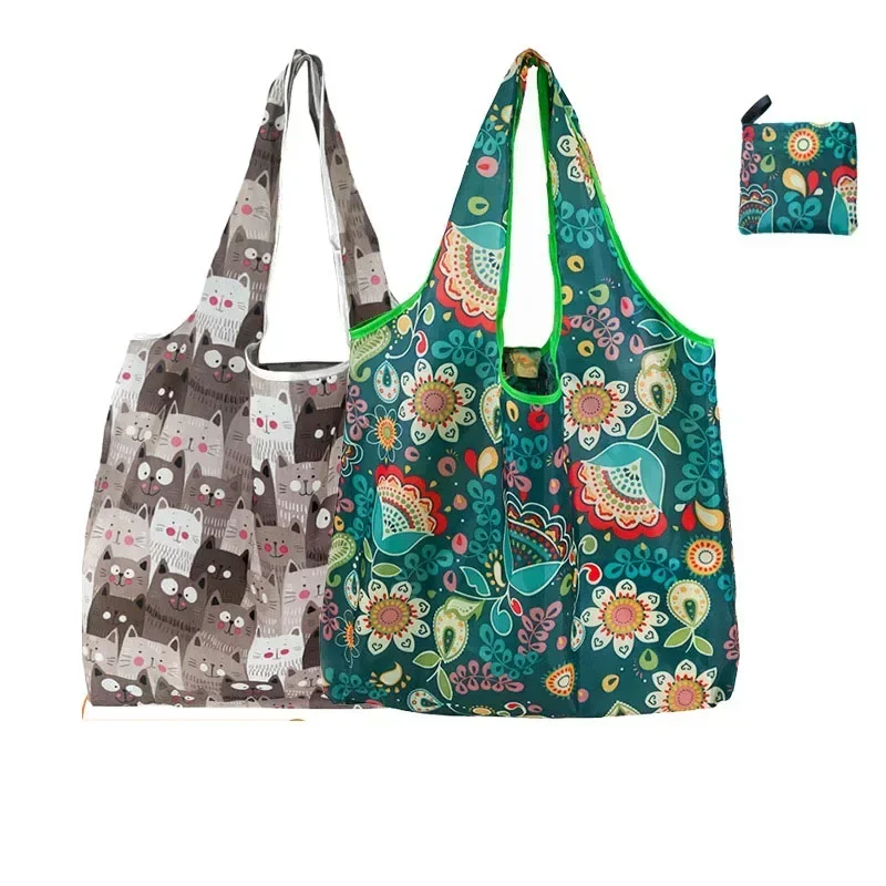 Eco-Friendly Foldable Shopping Tote with Large-Capacity