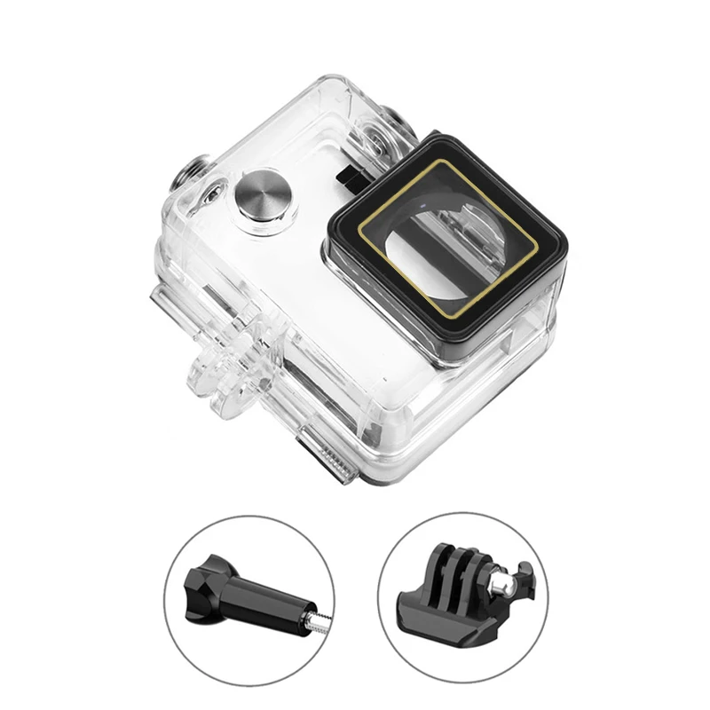Capa à prova d'água para mergulho subaquático, 60m, para gopro hero 3 + 4 plus, capa de montagem para go pro, acessórios para câmera de ação
