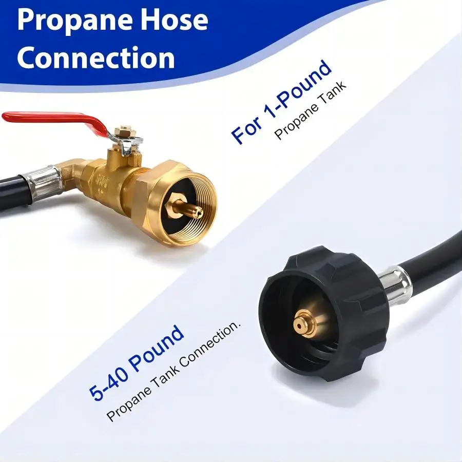 Adaptateur Recharge Propane Camping - Connecteur Bouteille Gaz Extérieur - Neuf