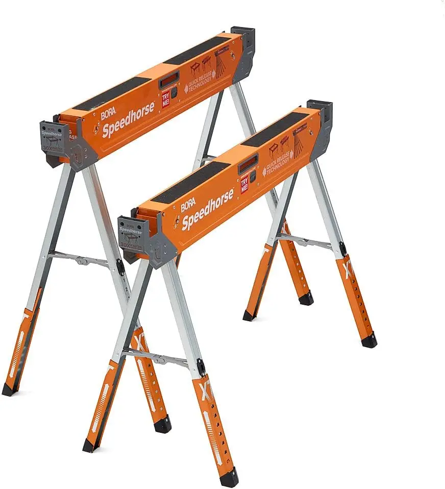 

Пара XT Sawhorse-две упаковки, диагональ 30-36 дюймов, металлическая верхняя часть для 2x4, профессиональная Настольная пила повышенной прочности