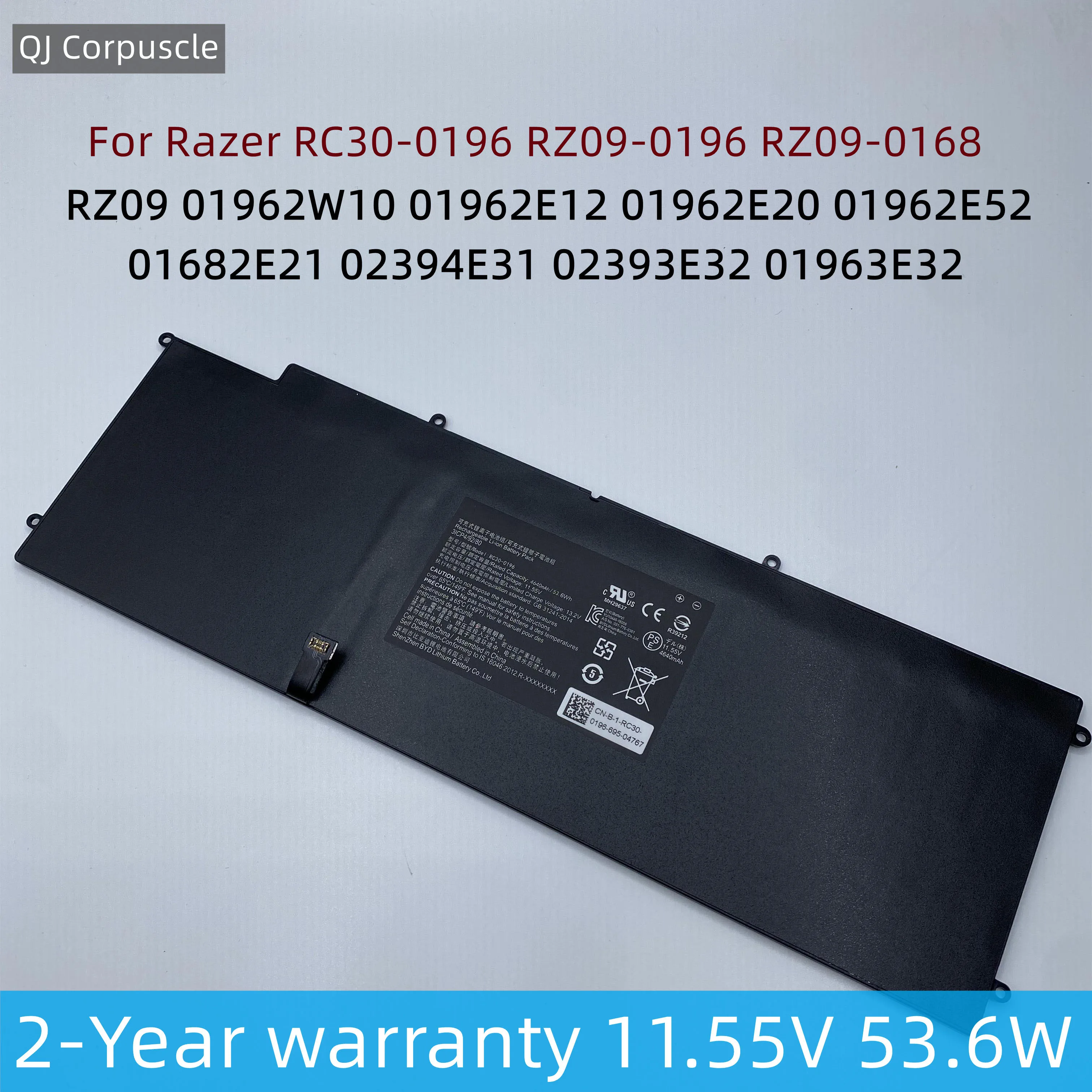 

New Original RC30-0196 Laptop Battery For Razer Blade Stealth 2016/2017 V2 13 i7-7500U HAZEL RZ09-0196 RZ09-0168 RZ09-01663E53