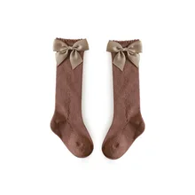 Cute Socks Calcetines NiƱa Girls Bowknot Combed Cotton Girls Children Princess Socks Para NiƱa Calcetines Mujer 0-6 Years Old