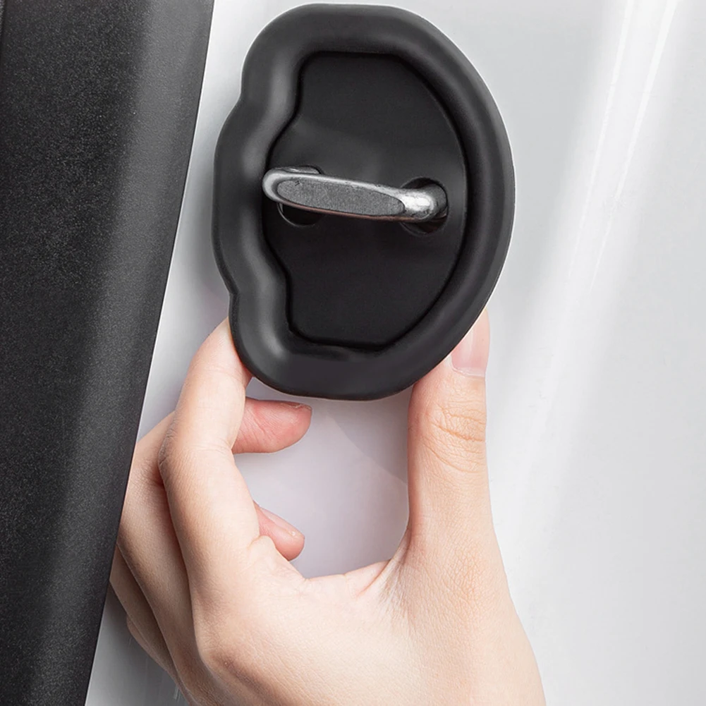 Car Door Lock Damper Car Door Protection Pad 4pcs Car Door Mute Damping Cushion For Tesla Model 3 Model Y