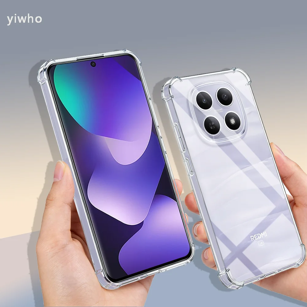 Transparent Shockproof Clear Phone Case - Durable, Crystal Clear Back Cover