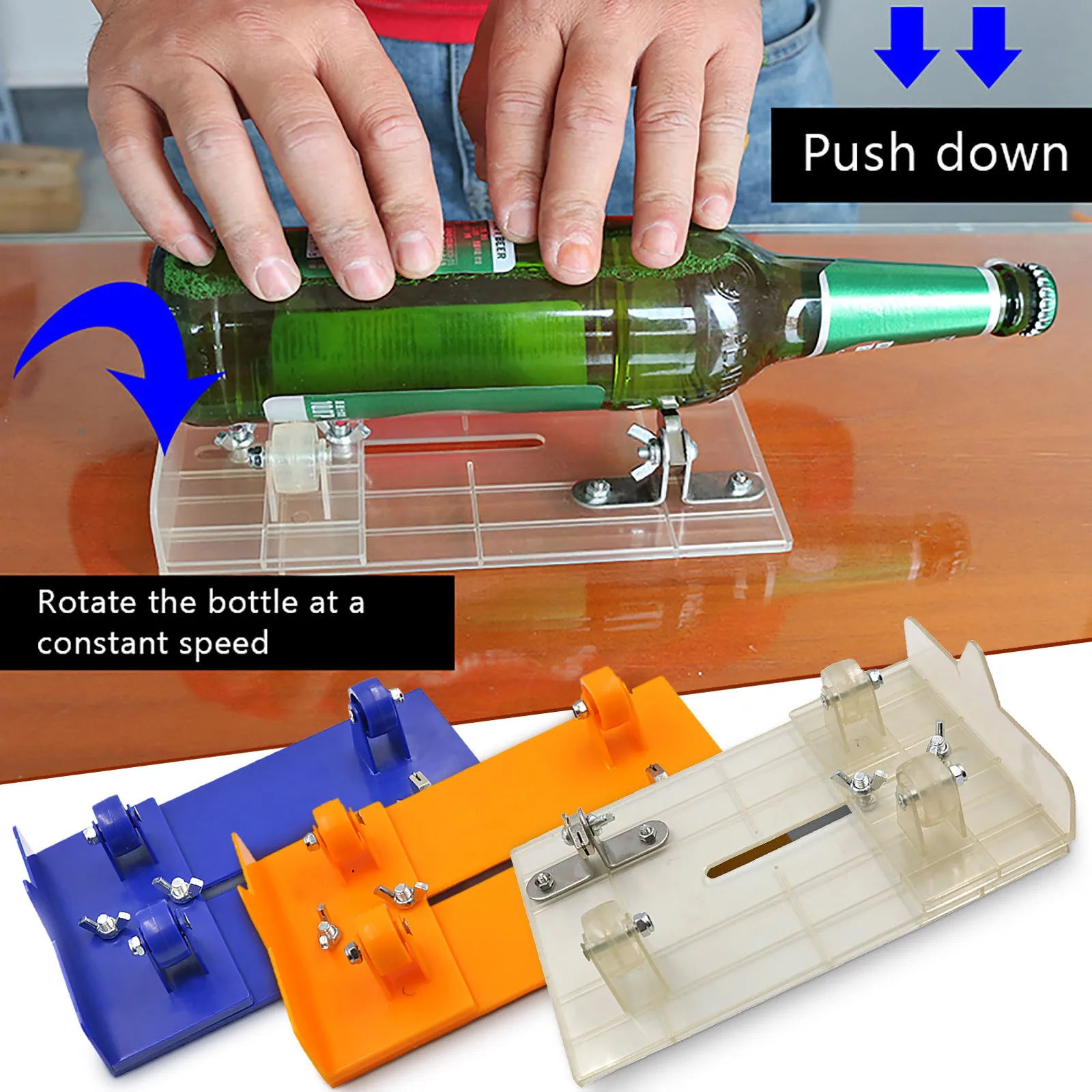 Stainless steel glass bottle cutter, professional new design beer