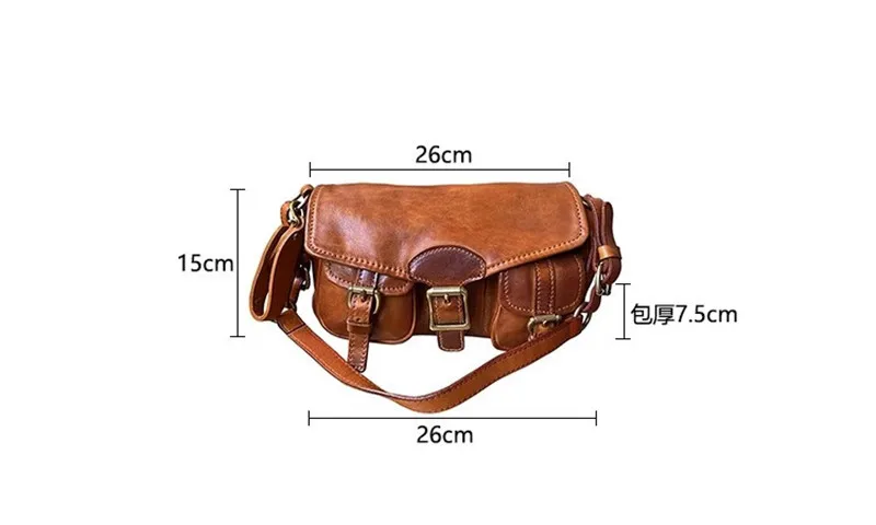 Pndme Vintage Designer Luxus Echt leder Herren Multi-Pocket Umhängetasche Outdoor täglich echte Rindsleder Damen Umhängetasche – Detail 1
