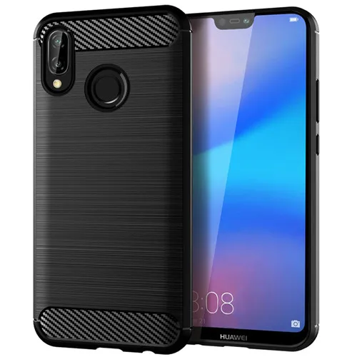Carbon Fiber Silicone Case Cover