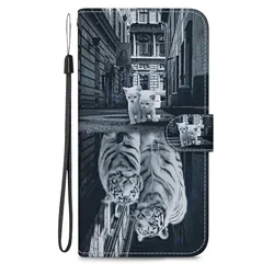 Leather Flip Wallet Case with Magnetic Stand and Cute 3D Design for Honor 400 Smart 4G (N31)