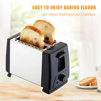 2 Slices Bread Toaster Automatic Double Side Baking Toaster Fast Heating Stainless Steel 6 Toast Settings for Bread Bagel Waffle 1