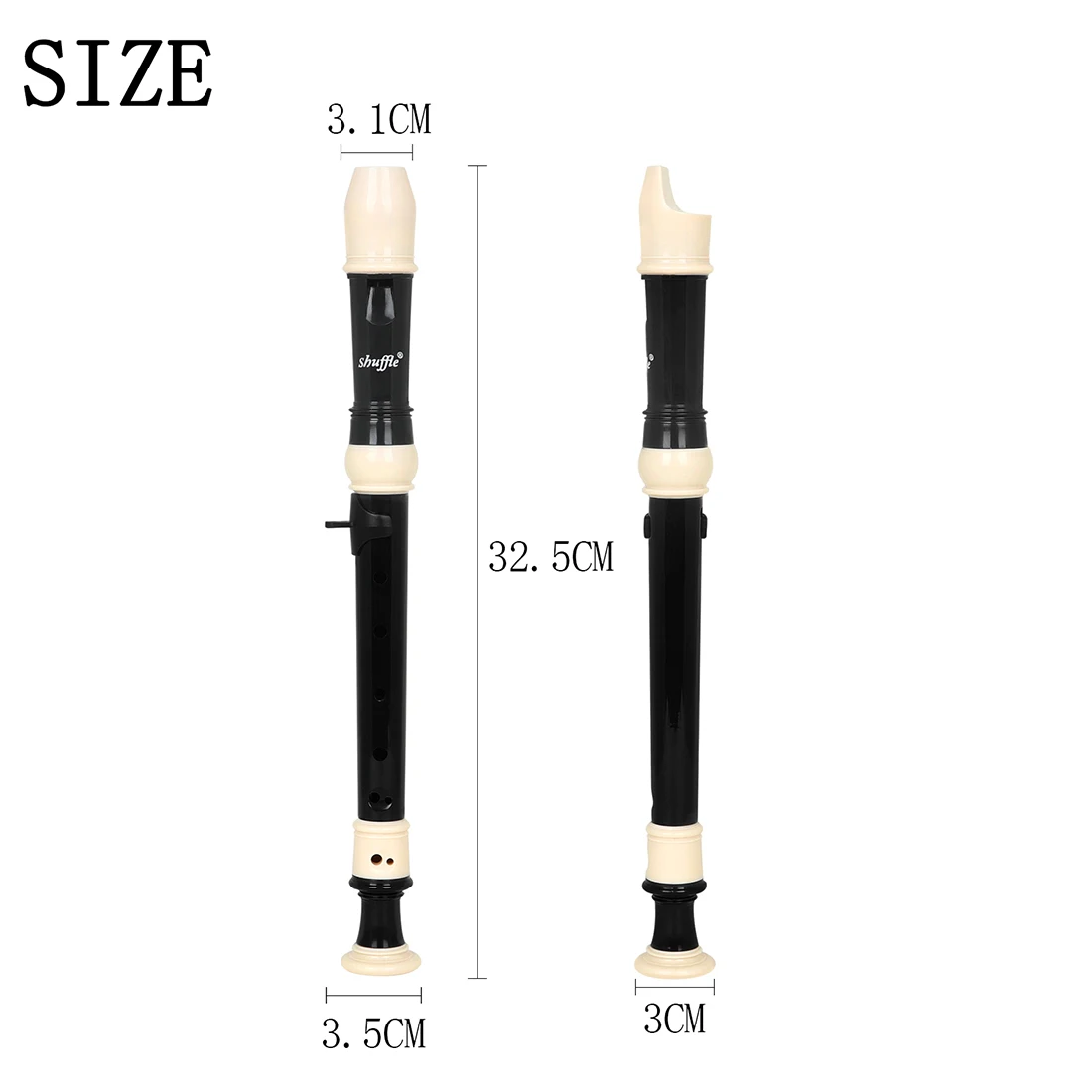 Wooden Vertical Flute 8-Hole Flute Set for Beginners Professional Practice Recorders Children's Gift