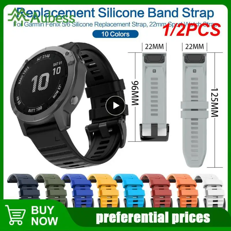 

1/2PCS Silicone Strap for Garmin Fenix 6X 5X 3 D2 Tactix Bravo Descent MK1 Smartwatch Replacement Watch Band Wristband Bracelet