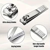 12Pcs Stainless Steel Nail Clipper Set for Women and Men - Fingernail and Toenail Cutter 3