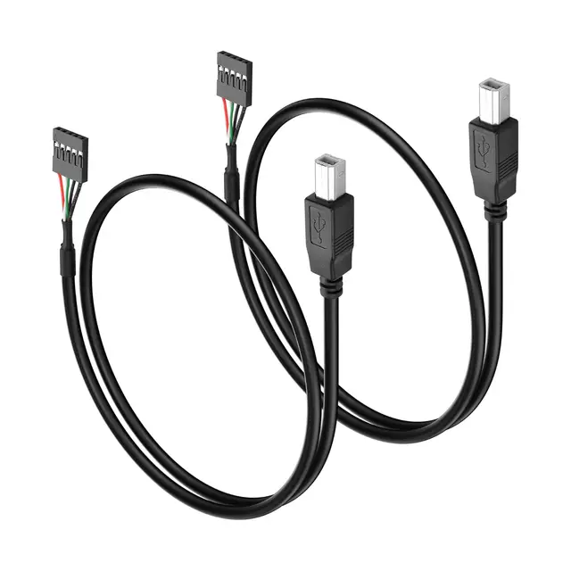 2pcs 50CM 5V Power Supply Cable 4pin Type-A USB-molex 2.0 Connector Adapter Cord - Foto 6