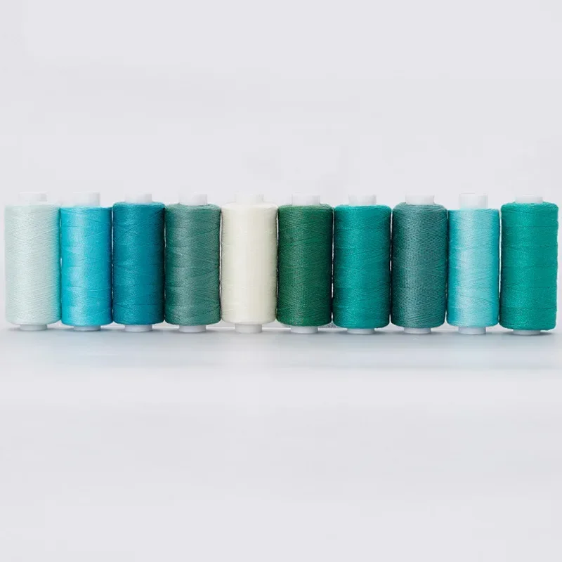 Sewing Thread 10 Rolls / Set Polyester 402 400 Yards For Manual and Mechanical Use DIY