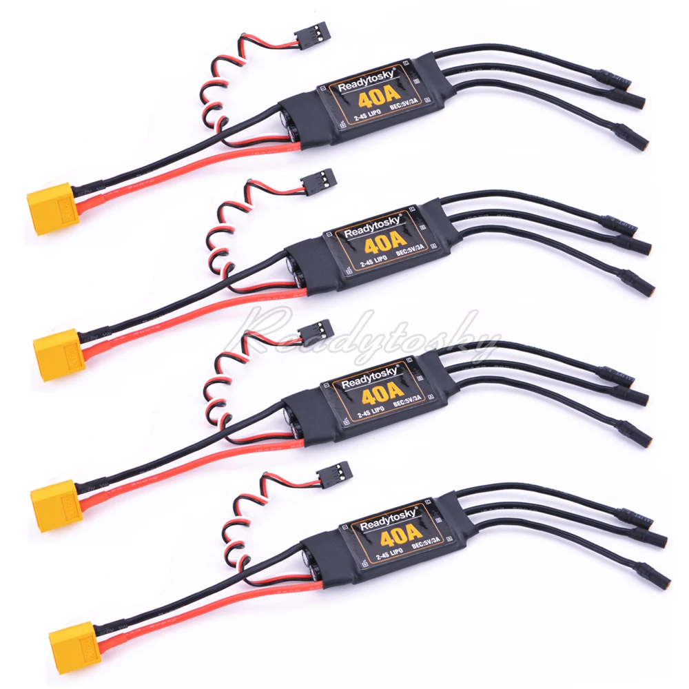 RiToEasysports ESC Senza spazzole per Auto RC, ESC Senza spazzole Impermeabile 35A con Spina XT60 Regolatore di velocità elettronico Senza sensore Senza sensore per 1/14 1/16 RC Auto