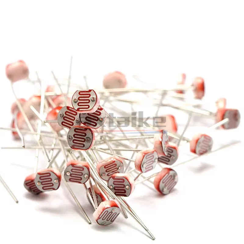 GL5506 GL5516 GL5528 GL5537 GL5539 GL5549 5mm Photoresistor Light-dependent Resistor LDR Light Detection Switch Sensor 20PCS