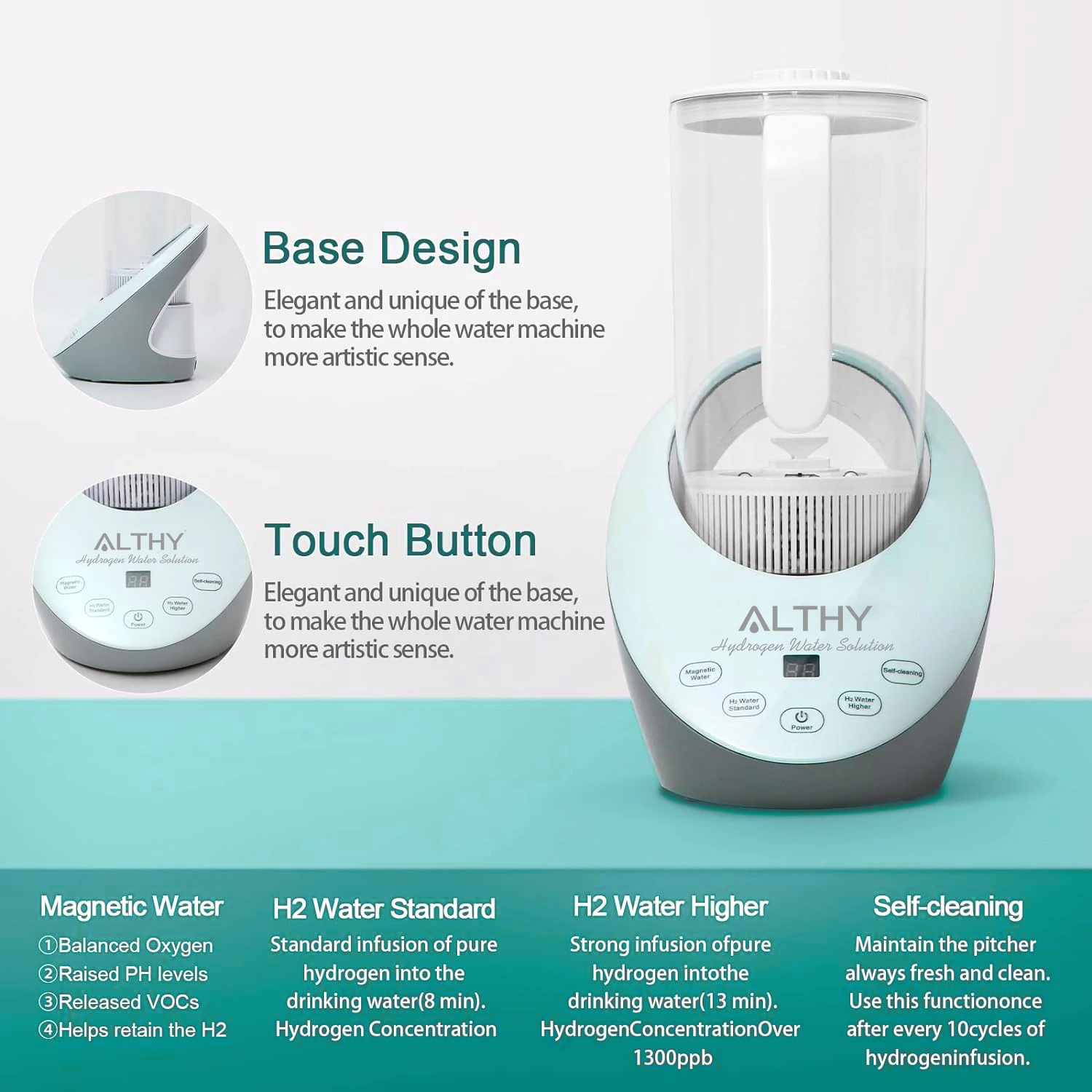 Hydrogen Water Pitcher Generator Machine 2