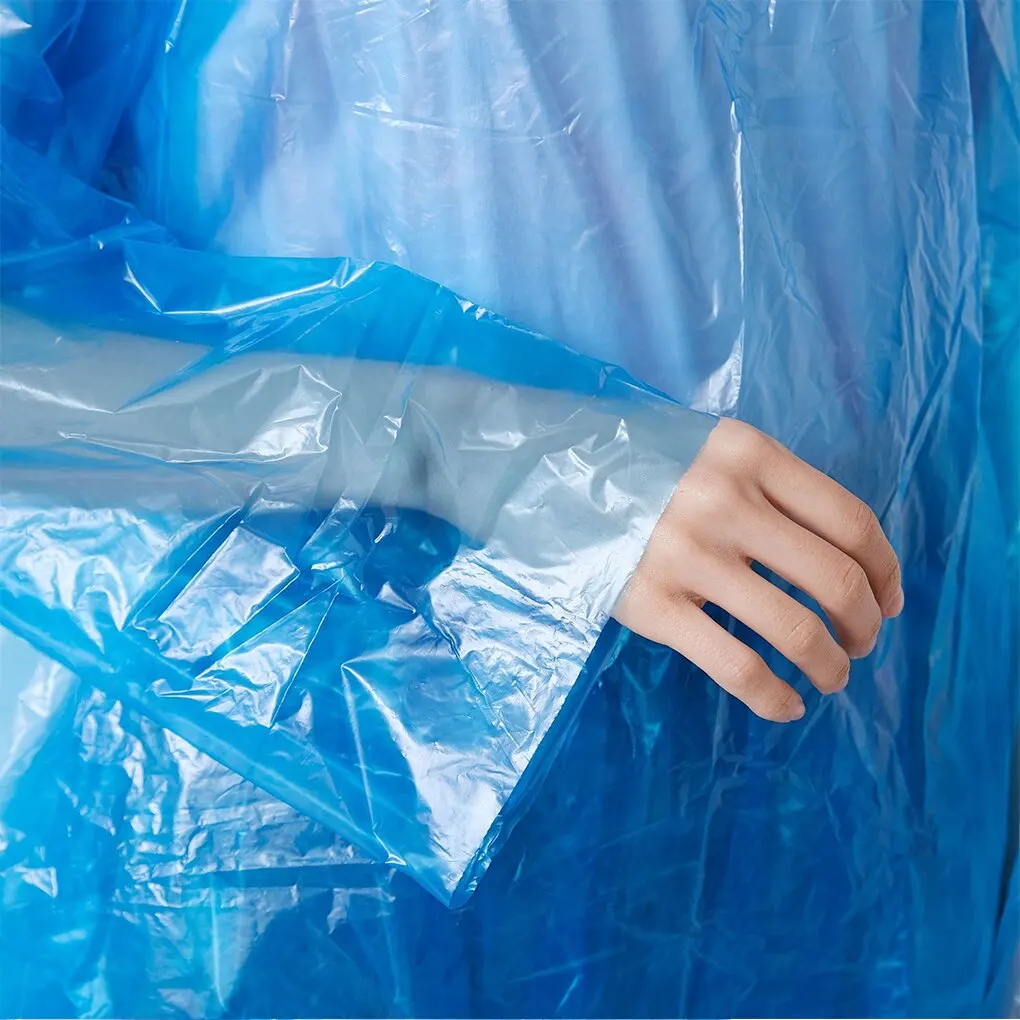 Waterproof Raincoat Disposable Adult Emergency Hiking Camping Hood Rain Clothes Covers Rainwear Poncho Pants